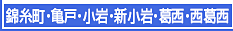 錦糸町・亀戸・小岩・新小岩・葛西・西葛西エステ