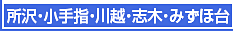 所沢・小手指・川越・志木・みずほ台エステ