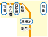 市川・本八幡・西船橋・船橋・津田沼・稲毛・成田